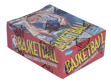 1989-90 Fleer Basketball Unopened Wax Box (36 Packs) - BBCE Certified